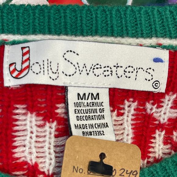 Jolly Sweaters Santa's Got It In The Bag Ugly Christmas Sweater w/ Pocket Size M - Picture 4 of 5